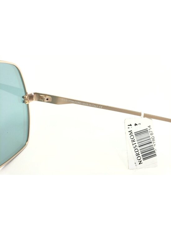 TOM FORD Scout TF656 28Q 58mm Oversized Butterfly Sunglasses Gold / Green